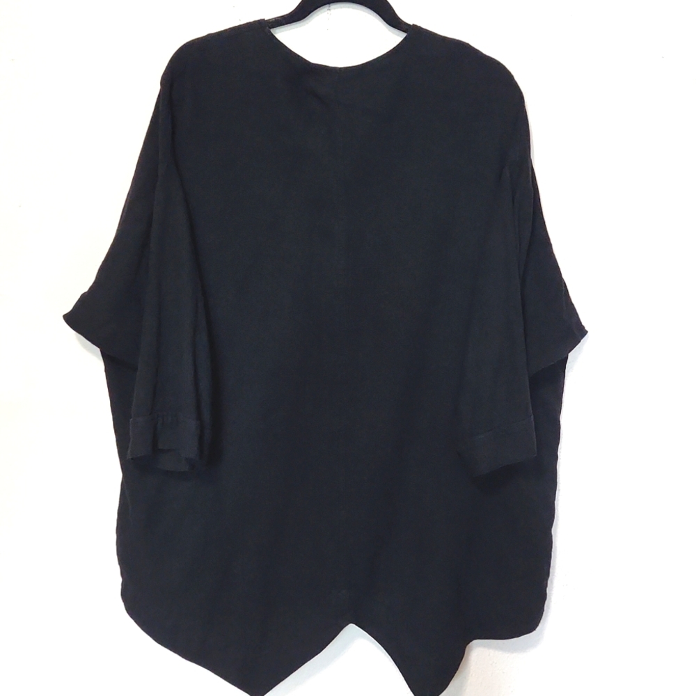 Ladri's Linen Abalone Shell Button Black Lightwei… - image 5